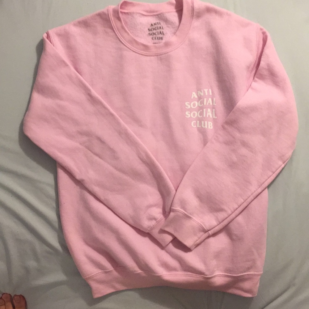 AntiSocialSocialClub Pink Sweatshirt